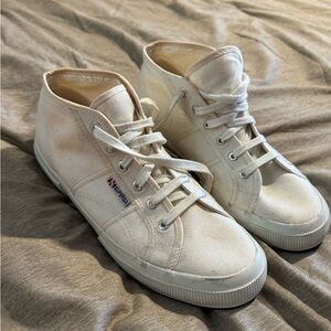 Superga Off-White High-Top Sneakers